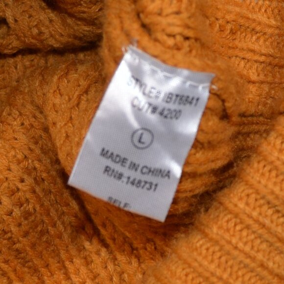 Dolls Kill orange sweater textured knit with corseted back detail L - Picture 5 of 9